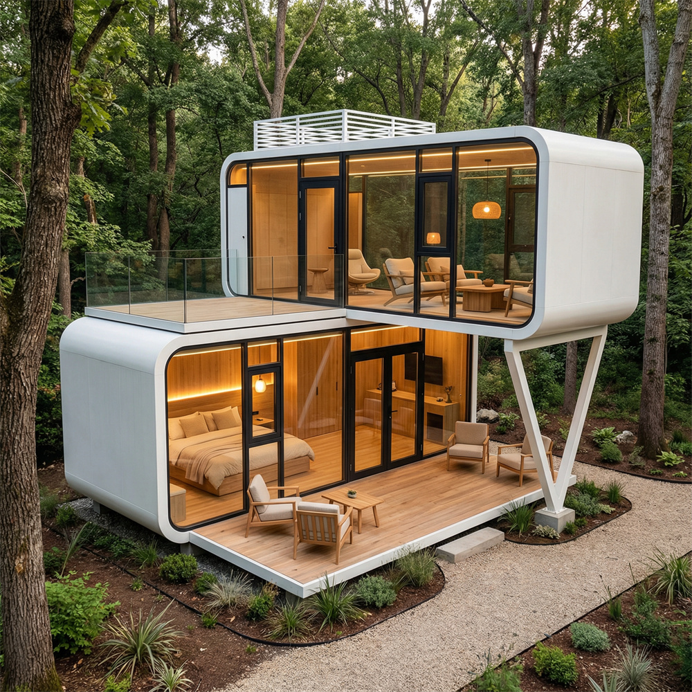 Miljøvenlig Vandtæt V-Type Space Capsule Camping Cabin