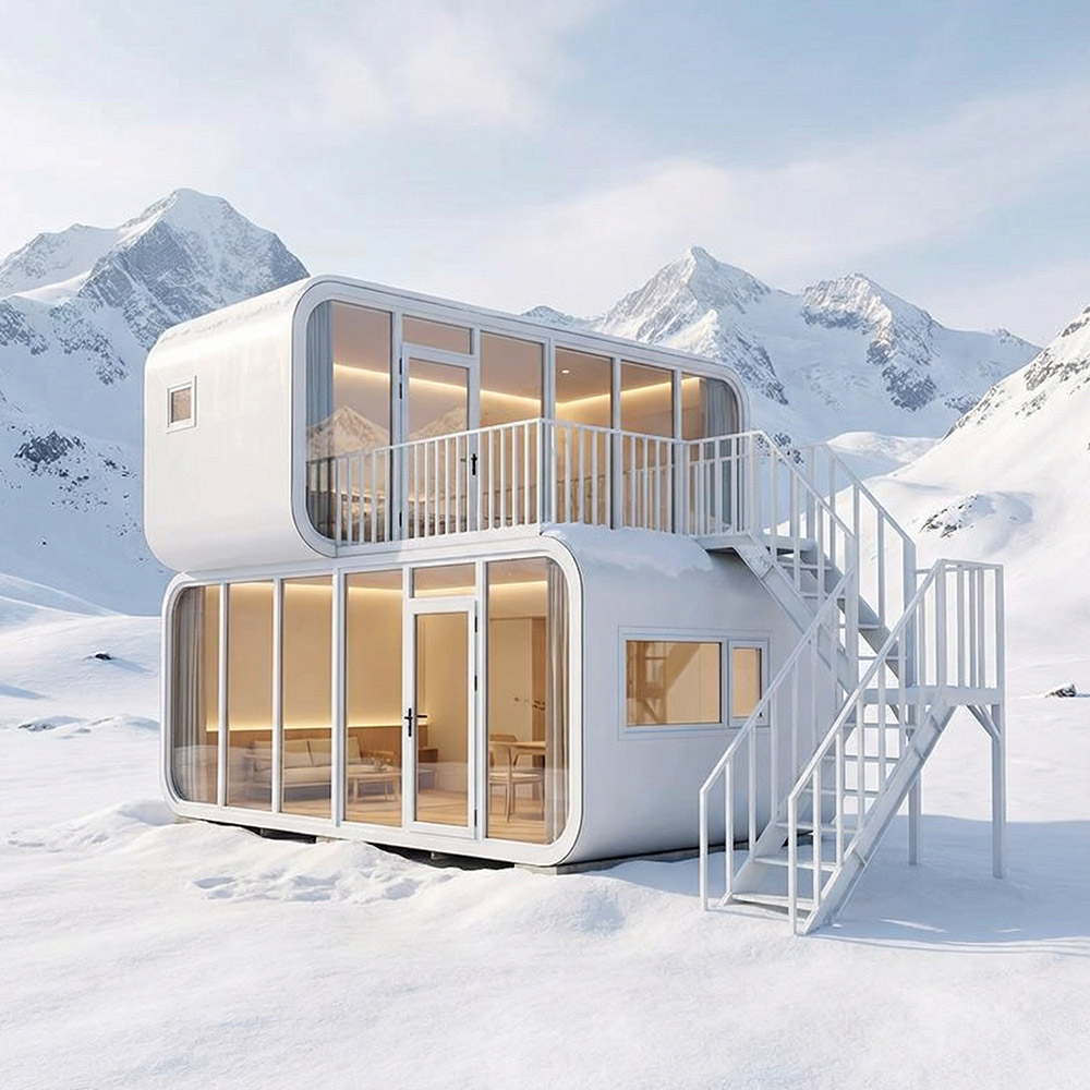Bærbar Smart Outdoor Space Capsule Dwelling med adgangstrapper
